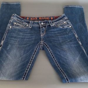 ROCK REVIVAL Blue Women's Skinny Jeans ELENA